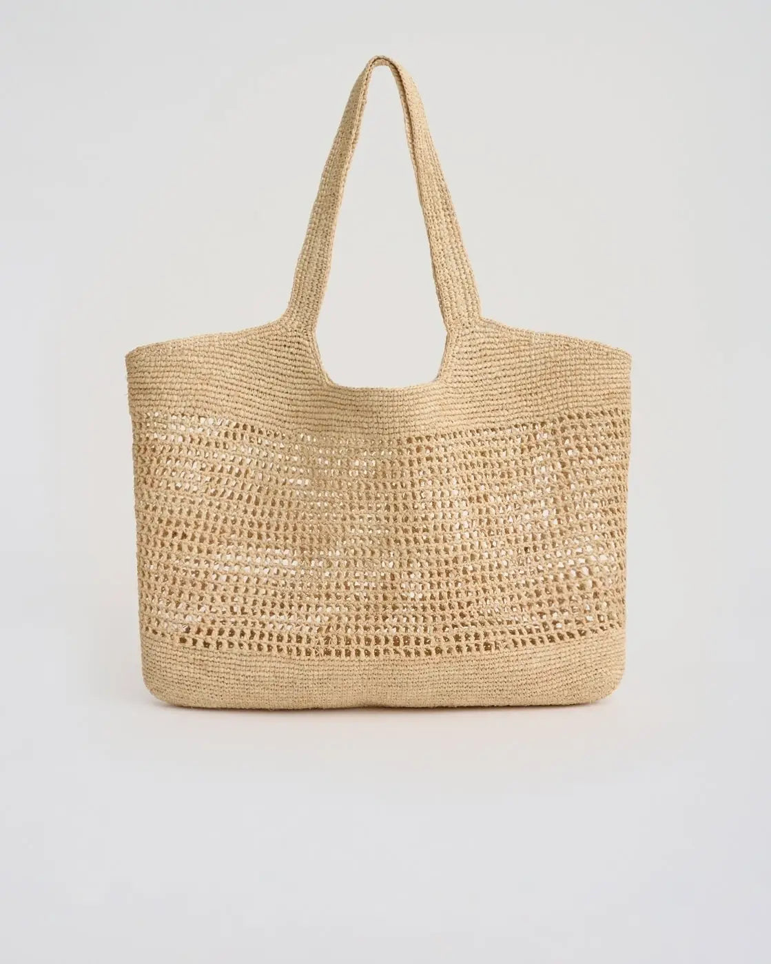 The Openwork Raffia Tote