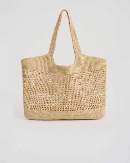 The Openwork Raffia Tote