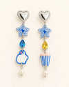 Star & Bunny Charm Earrings