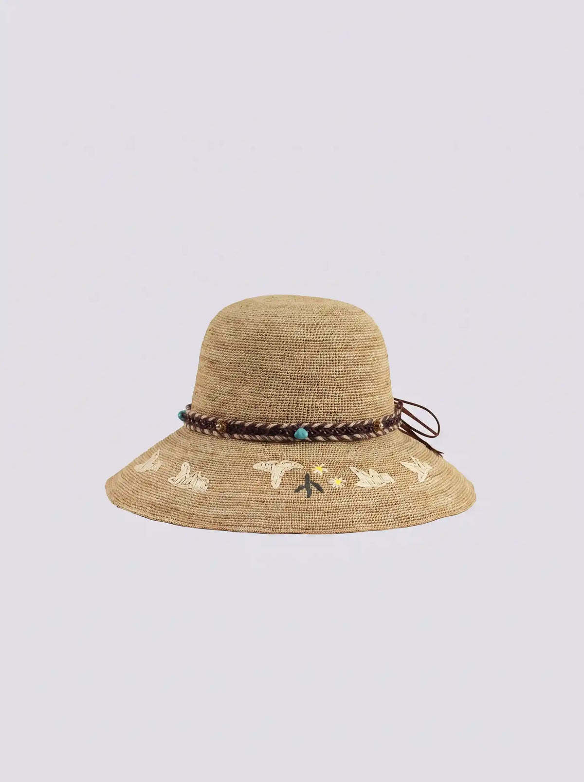 The Sedona Embroidered Straw Sun Hat