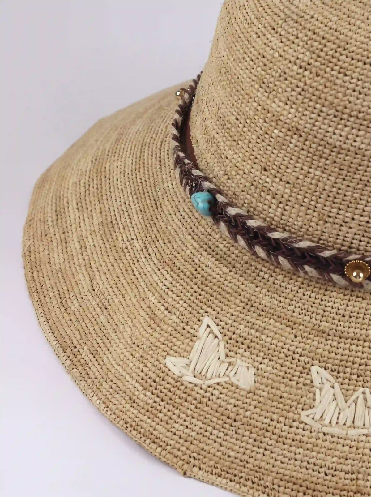 The Sedona Embroidered Straw Sun Hat