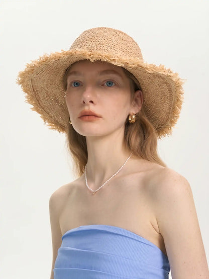 The Riviera Fringed Raffia Hat
